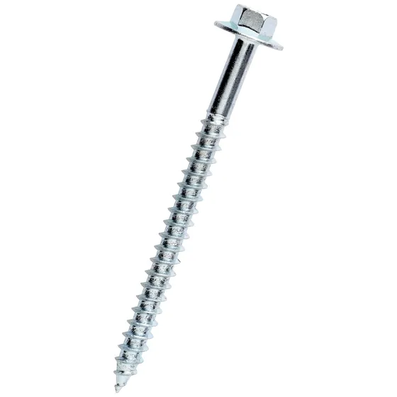ITW BYGG+ Elforzinket Byggeskrue 6,0 x 75 mm med flange