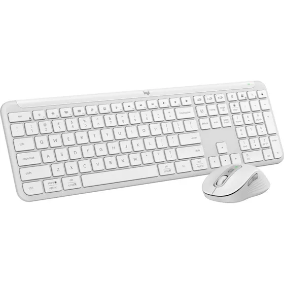 Logitech Signature Slim MK950 Combo - Off‑White (Nordisk)