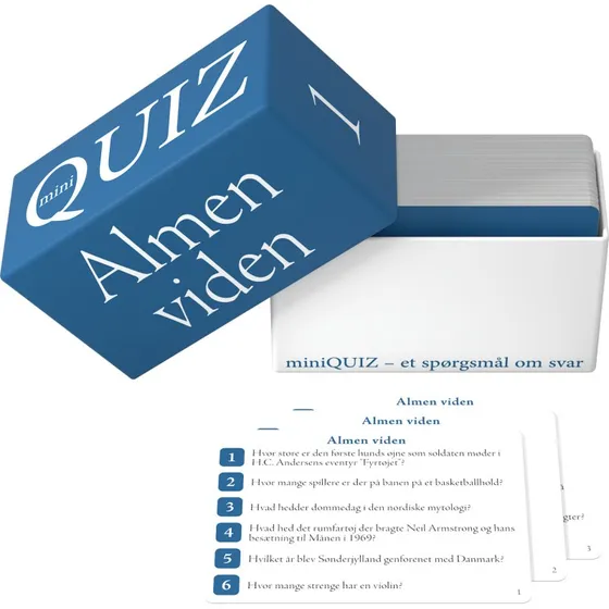 miniQUIZ Almen viden – 600 spørgsmål