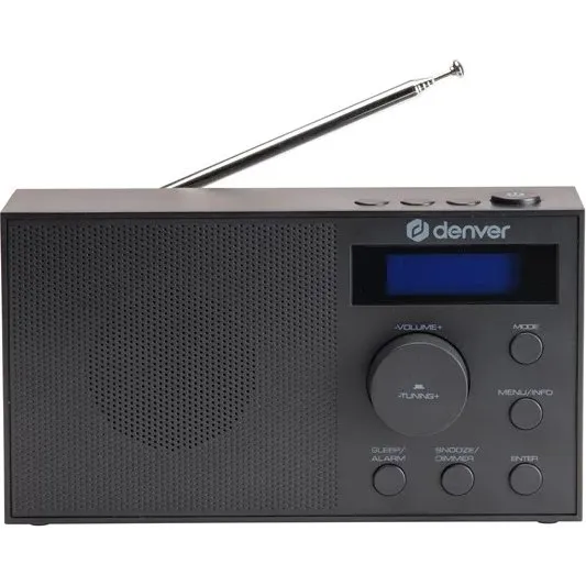 Denver DAB-51B Digital DAB+/FM Radio med Dual Alarm - Sort