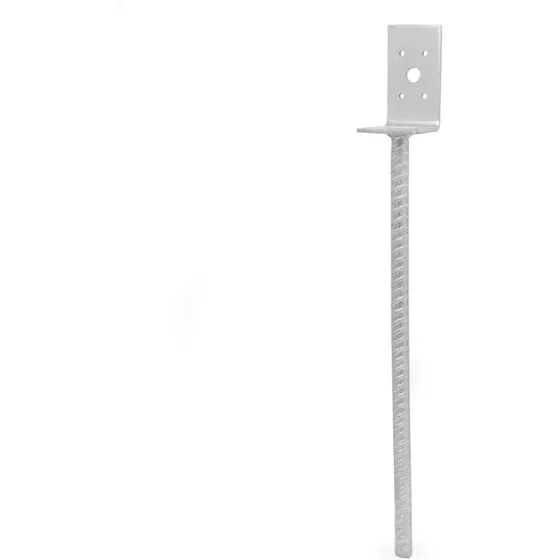 Habo L-form stolpebærer 75x84x400 mm varmgalvaniseret