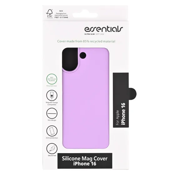 Apple iPhone 16 Silicone MagSafe Cover, Genbrugt, Lilla