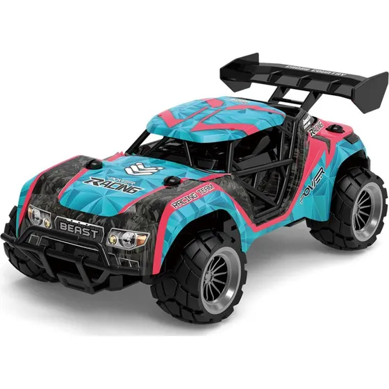 Tec-Toy Speed Racing fjernstyret bil 1:18 (blå/pink)
