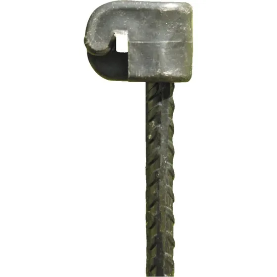 HORTUS tentorpæl Ø10 x 145 cm, sort (med isolator)