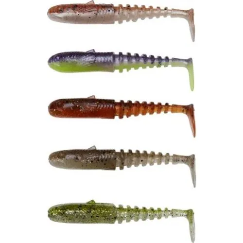 Savage Gear Gobster Shad Clearwater Mix - 5 stk.