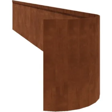 FLEX Cortenstål bedkant, knust – H45 x L240 cm