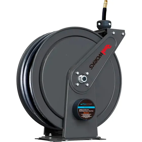 Flowconcept Automatisk Slangeopruller 3/8" 15 m - Antracitgrå
