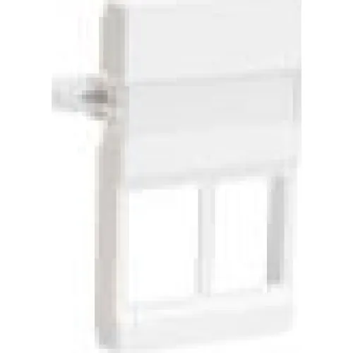 Belden CDT Dataudtag 2xRJ45 FUGA Design Lysegrå 50x77mm