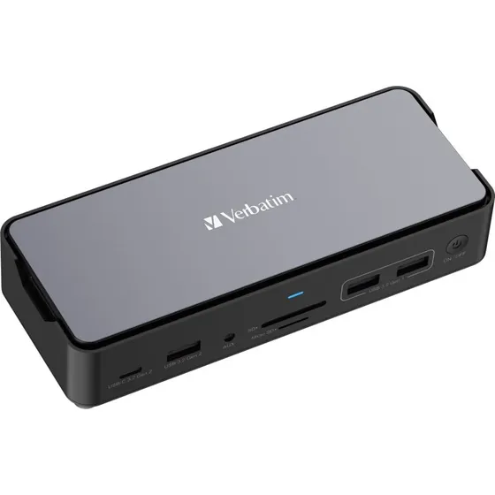 Verbatim USB‑C Pro Docking Station 15‑port med 256GB SSD