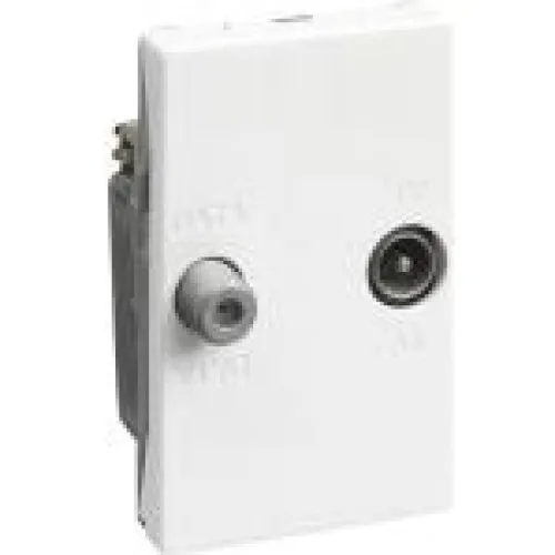 FUGA antenneudtag for TV/Data-returvej (TD241E) Hvid