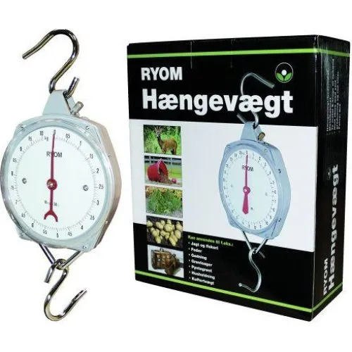 Ryom Fodervægt 10 kg - Præcis hængevægt med metalkabinet