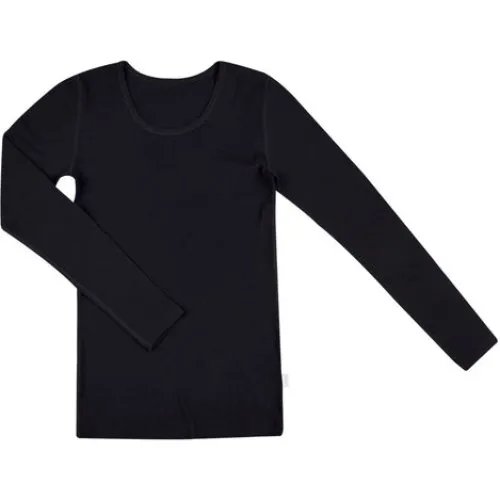Joha Bluse i Merino Uld til Kvinder - Sort
