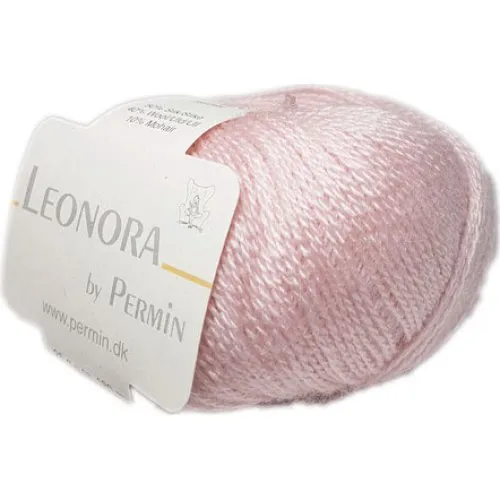 Leonora by Permin 880411 Lyserød - Luksusgarn med silke og mohair