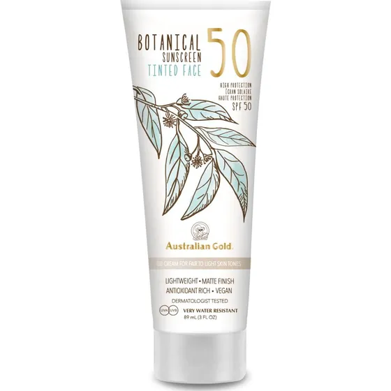 Australian Gold Botanical Tinted Face SPF50 - Fair/Light 88 ml