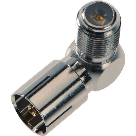 IEC/COAX Hun - F-Conn Adapter (Vinklet)