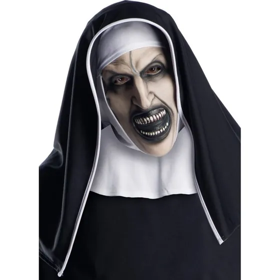 Rubies The Nun 3/4 maske – uhyggelig cosplay/karneval