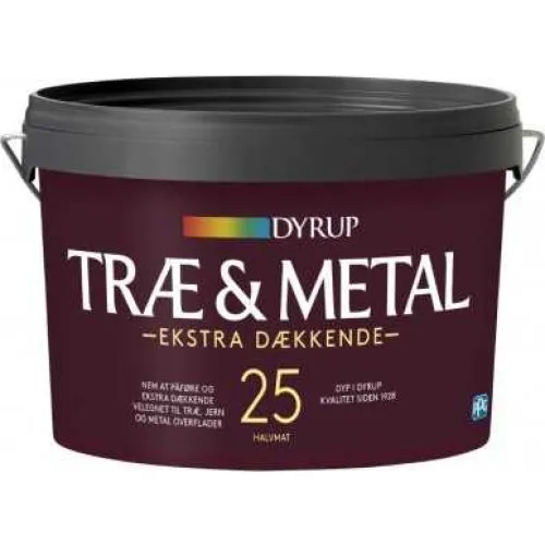 Dyrup Træ & Metal 25 Ekstra Dækkende S0502Y - 2,25L