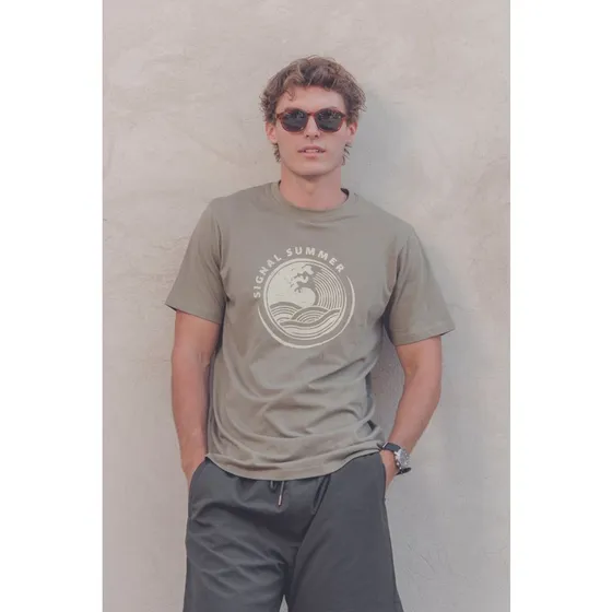 GeorgeSi Graphic Round + T-shirt med print