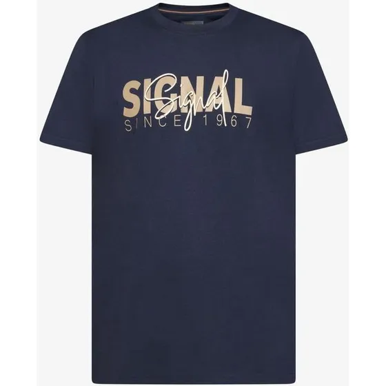 OwenSi Print Tee + med Signal-print