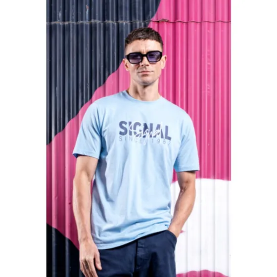 OwenSi Print Tee+ med Signal-print