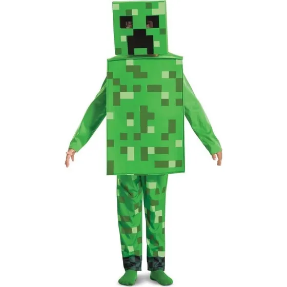 Minecraft Creeper kostume til børn – 116 cm