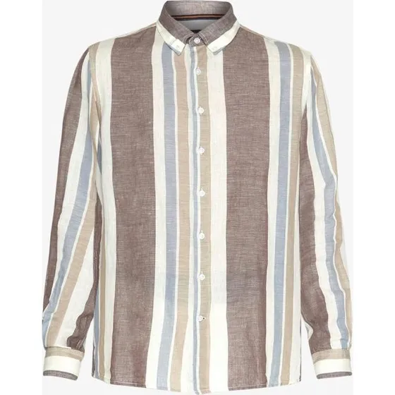 Signal GinoSI Linen Wide stripe skjorte