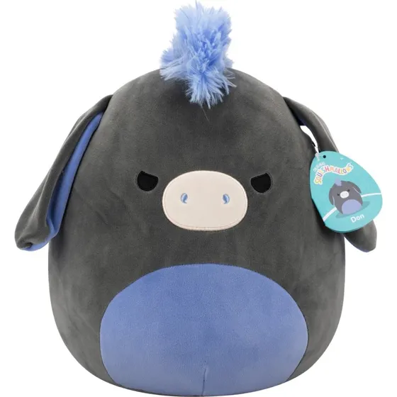 Squishmallows Don Æsel 30 cm - Blød krammebamse