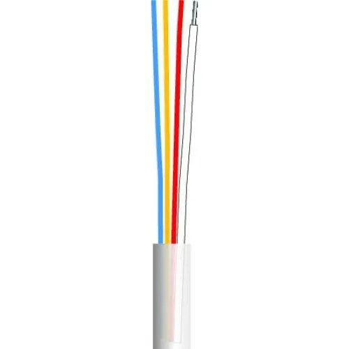 Alarmkabel 8x0,22 hvid spole - PVC kabel
