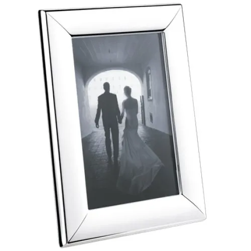 Georg Jensen Modern billedramme i stål, 10x15 cm