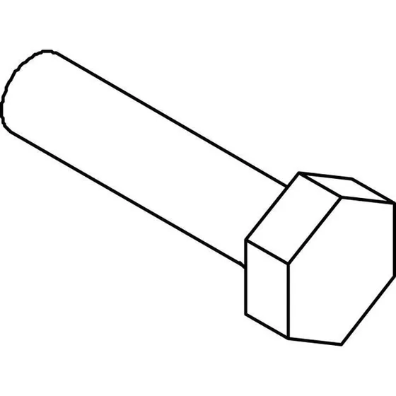 Cubic Skrue 6 kt. uden skaft, rustfast (100 stk)