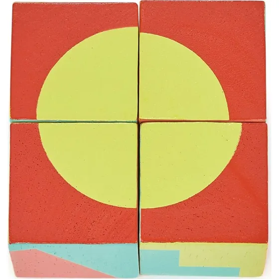 Mentari Form- og Farveklodser 4 stk (træ)