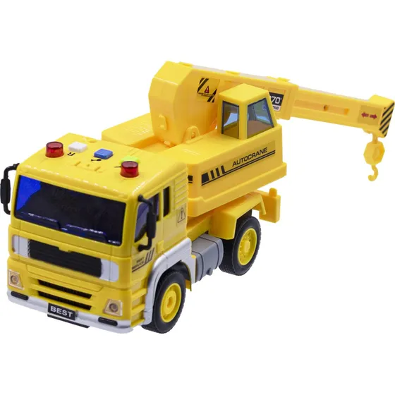 Impulse Toys Kranbil m/lys og lyd 1:20 - Gul