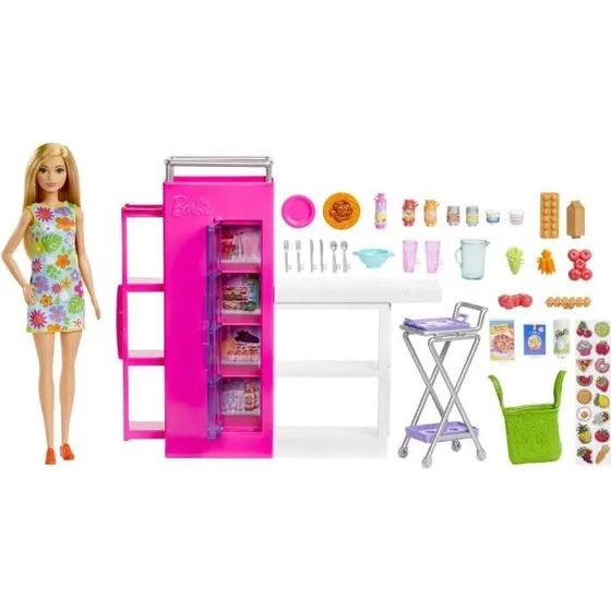 Barbie Dream Pantry - Legesæt med dukke og tilbehør