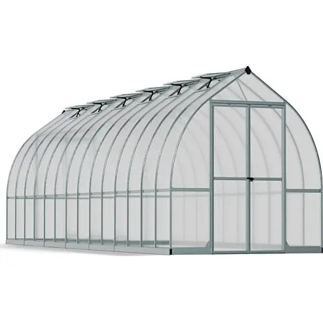 Canopia by Palram Bella drivhus 20,6 m², sølv, 6 mm