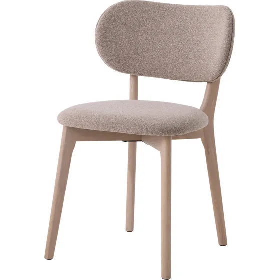 Nordique Design STILO Spisebordsstol - Egetræ & Sand Polyester
