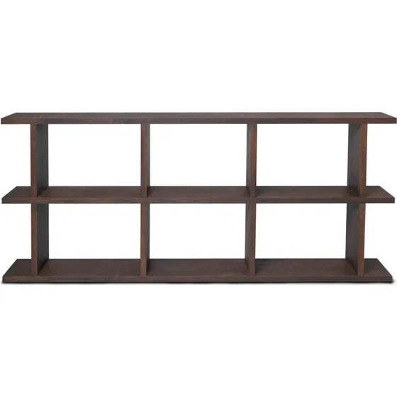 Ferm Living Kona Bogreol 3x2 - Mørkbejdset Eg