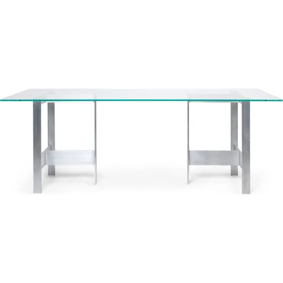 Ferm Living Lager Spisebord 90x200 cm i Glas og Aluminium