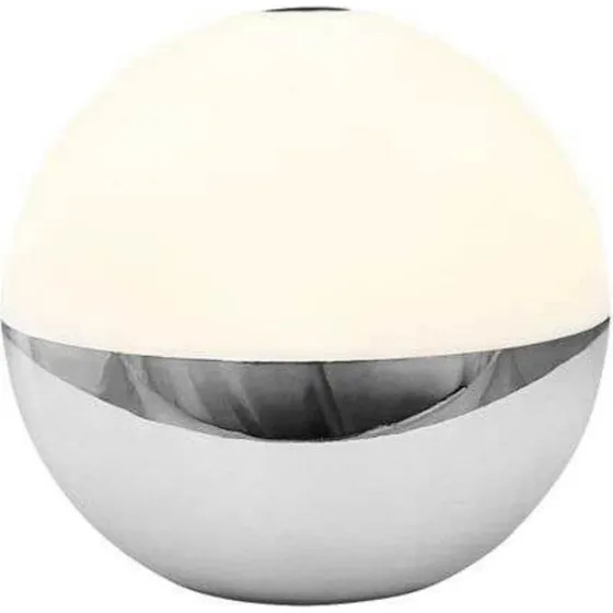 Dyberg Larsen Alba LED-bordlampe, krom, dæmpbar IP44