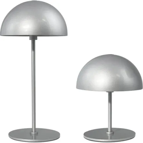 Dyberg Larsen Along LED bordlampe, sølv (2 stk.)