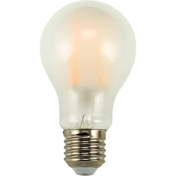 Dyberg Larsen E27 LED-pære, 8W, 3-trins dæmp, mat glas