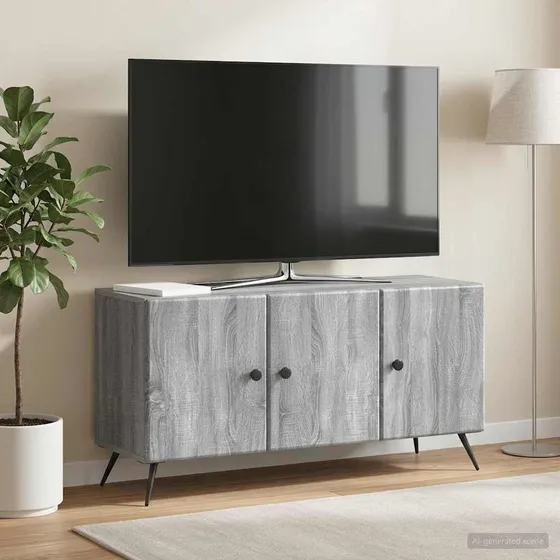 vidaXL TV-skab Grå Sonoma-eg - 99 x 34,5 x 50 cm