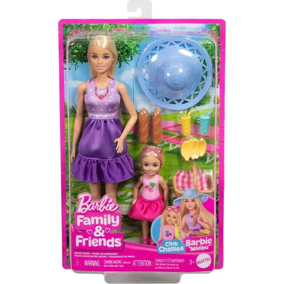 Barbie Malibu & Chelsea - Familie og Venner Dukker