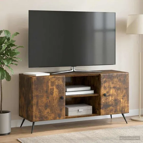 vidaXL TV-skab i røget eg, 102 x 34,5 x 50 cm