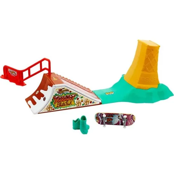 Hot Wheels Skate Dessert Skate Park - Fingerboard Legetøj