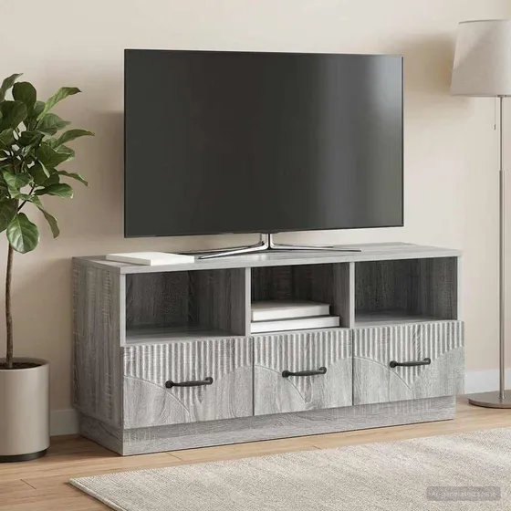 vidaXL TV-skab Grå Sonoma-eg 102 x 34,5 x 47 cm