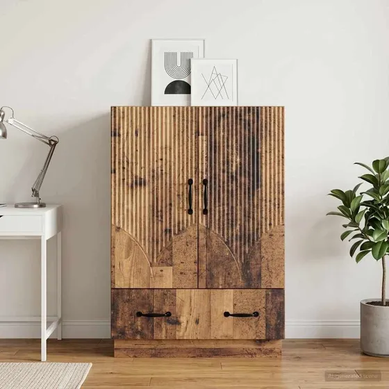 vidaXL Sideboard i gammelt træ, 66 x 34,5 x 92 cm