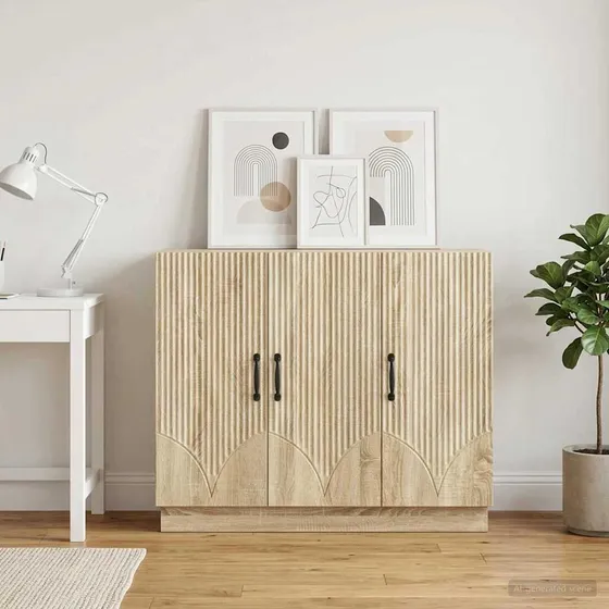 vidaXL Sideboard Sonoma-eg 89 x 34,5 x 77 cm