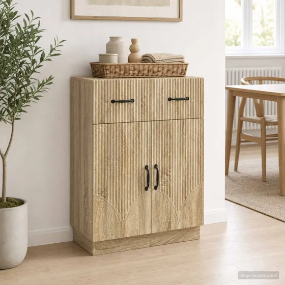 vidaXL Sideboard Sonoma-eg 66 x 34,5 x 87 cm