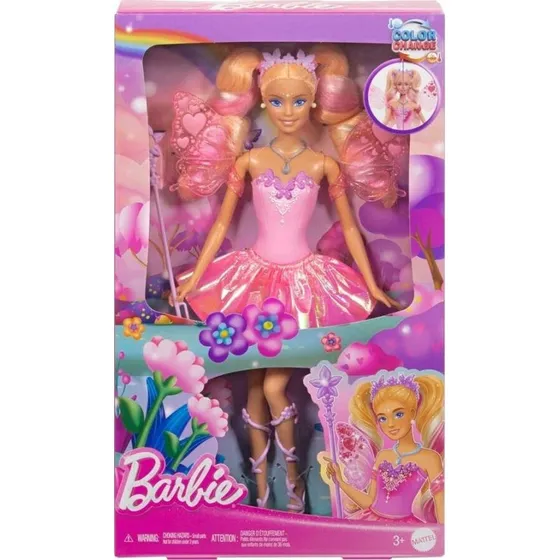 Barbie Color Change Fe-dukke med tryllestav