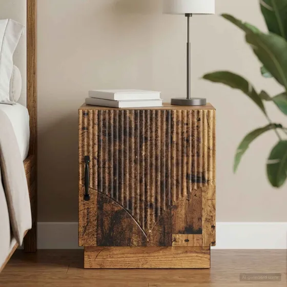 vidaXL Sengebord i gammelt træ, 43 x 34,5 x 47 cm